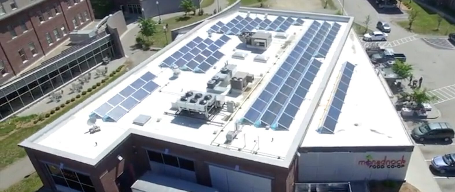 solar array on Monadnock Food Coop