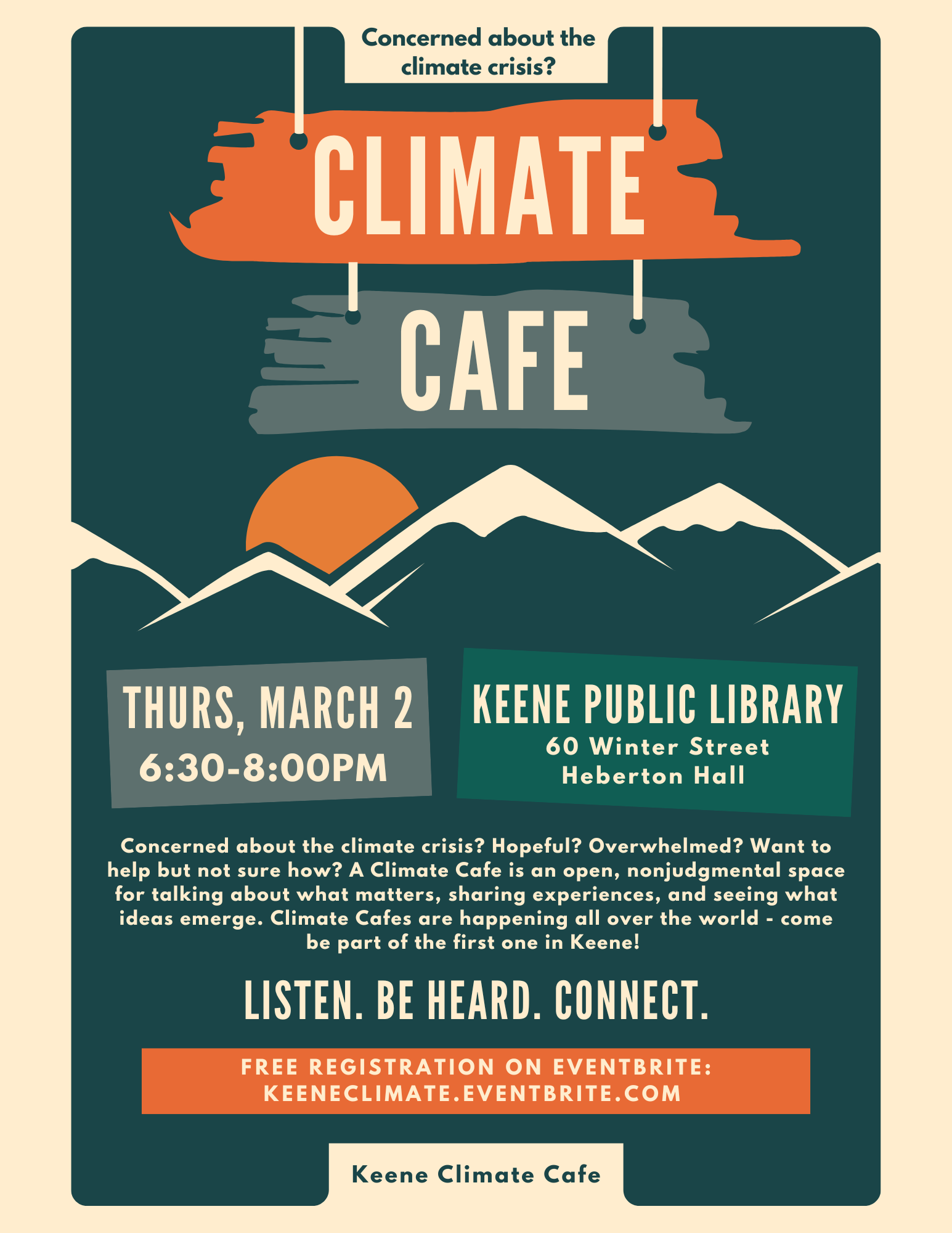 Climate Cafe event information