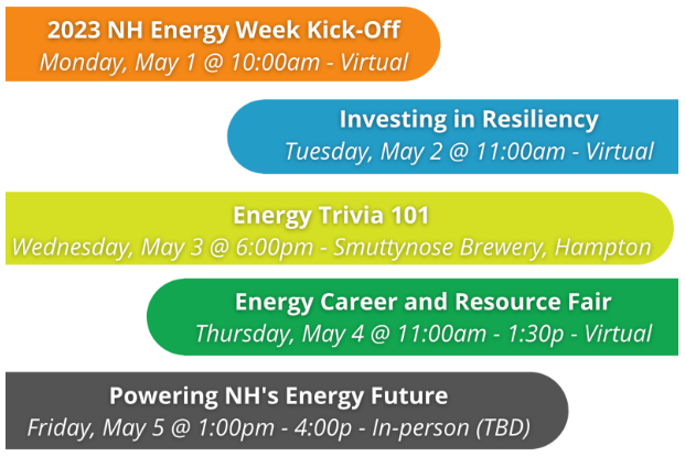 NH Energy Week event list