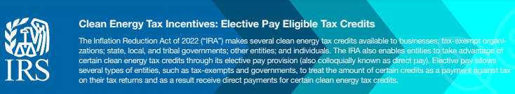 Elective Pay description